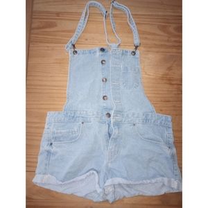 Forever 21💐Blue💙Jean👖Overall Jumper